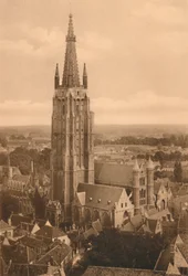 Panorama et Église Notre-Dame, vers 1928