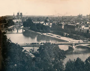 Paris. - Panorama vers Notre-Dame. - LL, vers 1910