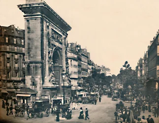 Paris - Porte Saint-Denis et les Boulevards, vers 1910