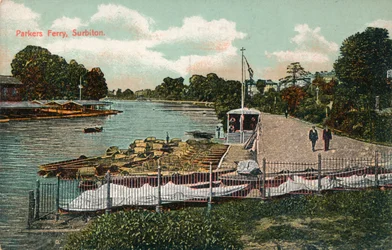 Parkers Ferry, Surbiton, vers 1907