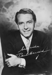 Paul Henreid 1908-1992, acteur et réalisateur américain né en Autriche, vers 1940