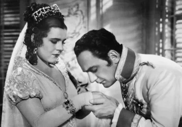 Paula Wessely et Willi Forst, acteurs de cinéma autrichiens, 1934