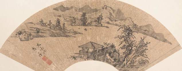 Pavillon au bord du lac, XVIIe siècle ou plus tard