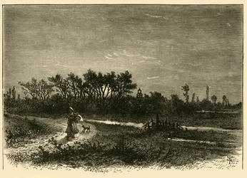 Peakirk, depuis le canal, 1898