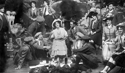 Représentation de The Gay Gordons, vers 1907
