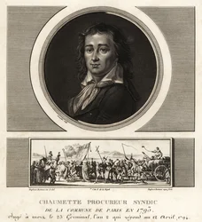 Pierre Gaspard Chaumette, Procureur Syndic de la Commune, athée