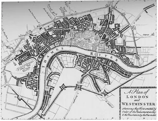 Plan de Londres et Westminster, 1749