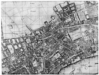 Plan de la paroisse de St Giles, Londres, 1907