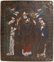 Plaque avec Saint Guillaume de Bourges, français, vers 1218-25