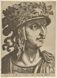 Titus Vespasien regardant à droite, de 
