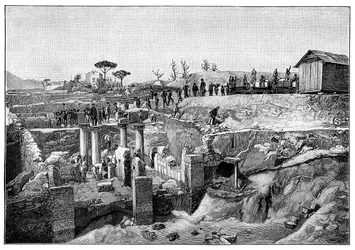Pompéi, Italie, 1900