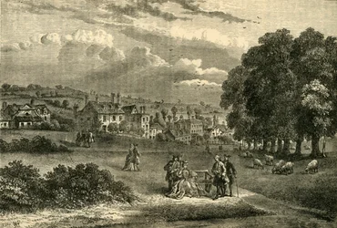 Pond Street, Hampstead, en 1750, vers 1876