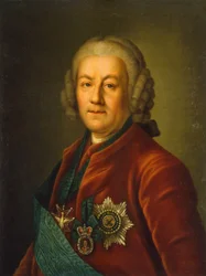 Portrait du comte Alexey Petrovich Bestuzhev-Ryumin 1693-1766, après 1757