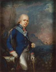 Portrait du Grand-Duc Constantin Pavlovitch de Russie 1779-1831 avant la bataille de Novi, 1799