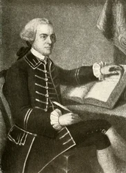Portrait de John Hancock, en manteau avec double poches, vers 1780, 1937
