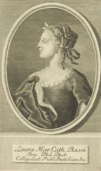 Portrait de Laura Bassi 1711-1778, 1738