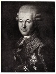 Portrait de Semyon Zorich 1745-1799, favori de Catherine la Grande, début 19e siècle