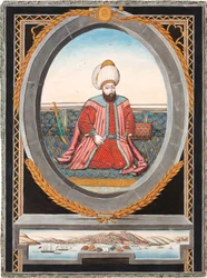 Portrait du sultan Murad II 1404-1451