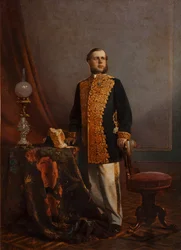 Portrait de Vasily Yuryevich Poznansky 1828-1900, années 1860