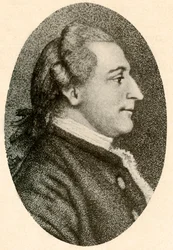 Portrait de W. H. Drayton, Esq., avec cheveux arrangés en bouffant et queue, vers 1770