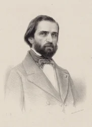 Portrait du compositeur Giuseppe Verdi 1813-1901, c. 1850