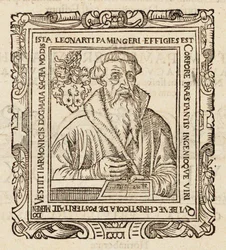 Portrait du compositeur Leonhard Paminger 1495-1567, 1573