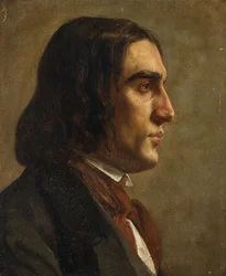 Portrait du compositeur Robert Schumann, vers 1840