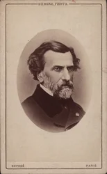 Portrait du compositeur Ambroise Thomas 1811-1896, années 1860