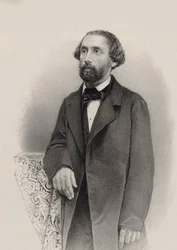 Portrait du pianiste et compositeur Julius Schulhoff 1825-1898, 1860