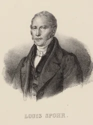 Portrait du violoniste et compositeur Louis Spohr 1784-1859