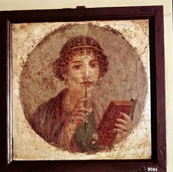 Portrait de Sappho, Pompéi, Italie