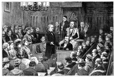 Présentation de la Liberté de la Ville à M. Gladstone, 1877