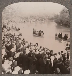 Prêtres bénissant le Jourdain, c. 1900