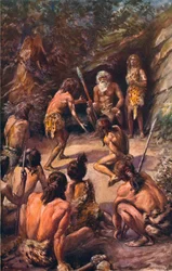 Justice primitive : un appel au chef de la tribu, 1907