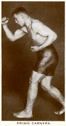Primo Carnera, boxeur italien, 1938