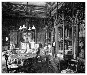 Salle de musique du prince Albert, Palais de Buckingham, 1900
