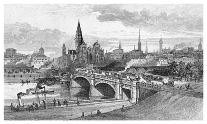 Pont des Princes, Melbourne, Victoria, Australie, 1886