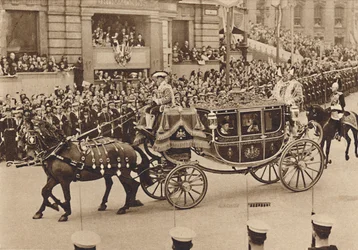 La princesse Elizabeth et son cousin Lord Lascelles avec la princesse royale, 1937