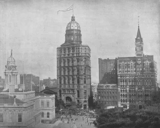 Printing House Square, New York, USA, vers 1900