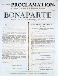 Proclamation de Napoléon comme 1er Consul, 19ème siècle