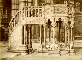 Chaire, Cathédrale de Sienne, Italie, fin 19ème ou début 20ème siècle