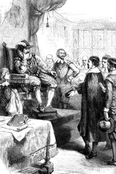 Puritains devant Jacques Ier, 17ème siècle