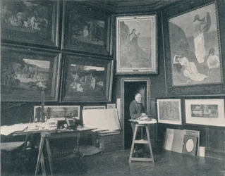 Puvis De Chavannes dans son atelier, vers 1897