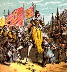 Accession de la reine Élisabeth, 1558, vers 1850