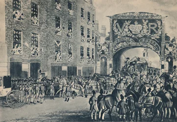 Entrée de la reine Victoria dans la ville en route vers le Guildhall, 9 novembre 1837