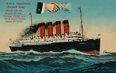 R.M.S. Mauretania. Cunard Line, vers les années 1930