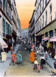 Rue aléatoire, Alger, Algérie, début du 20ème siècle