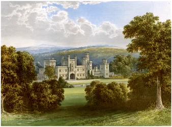 Château de Ravensworth, comté de Durham, résidence du comte de Ravensworth