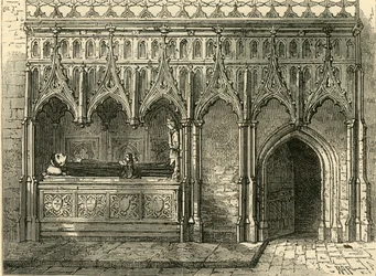 Tombe de Rayers, vers 1872