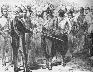 Réception pour les survivants de la défense de Lucknow, Inde, janvier 1876, 1908